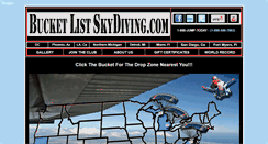 Desktop Screenshot of bucketlistskydiving.com